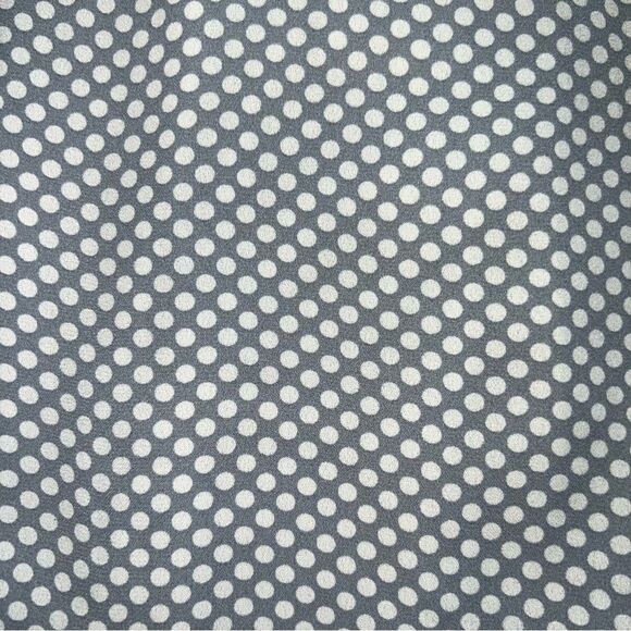 Express Shift Dress Size L Grey White Polka Dot Long Sleeves Belt Pockets - Picture 6 of 14